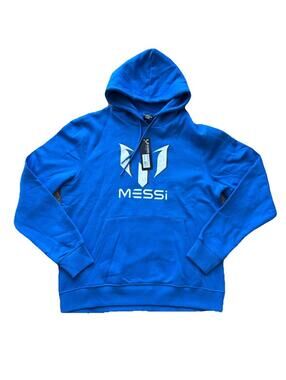 Messi Royal Blue Hoodie Argentina Soccer Mens size Large Futbol #10 10 Lionel